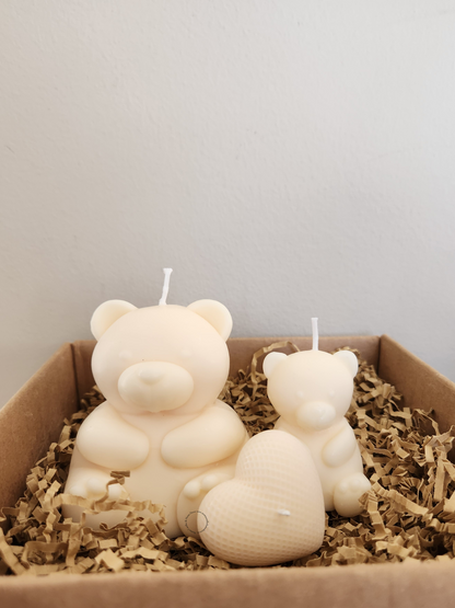 Bougie Combo- Ourson et coeur