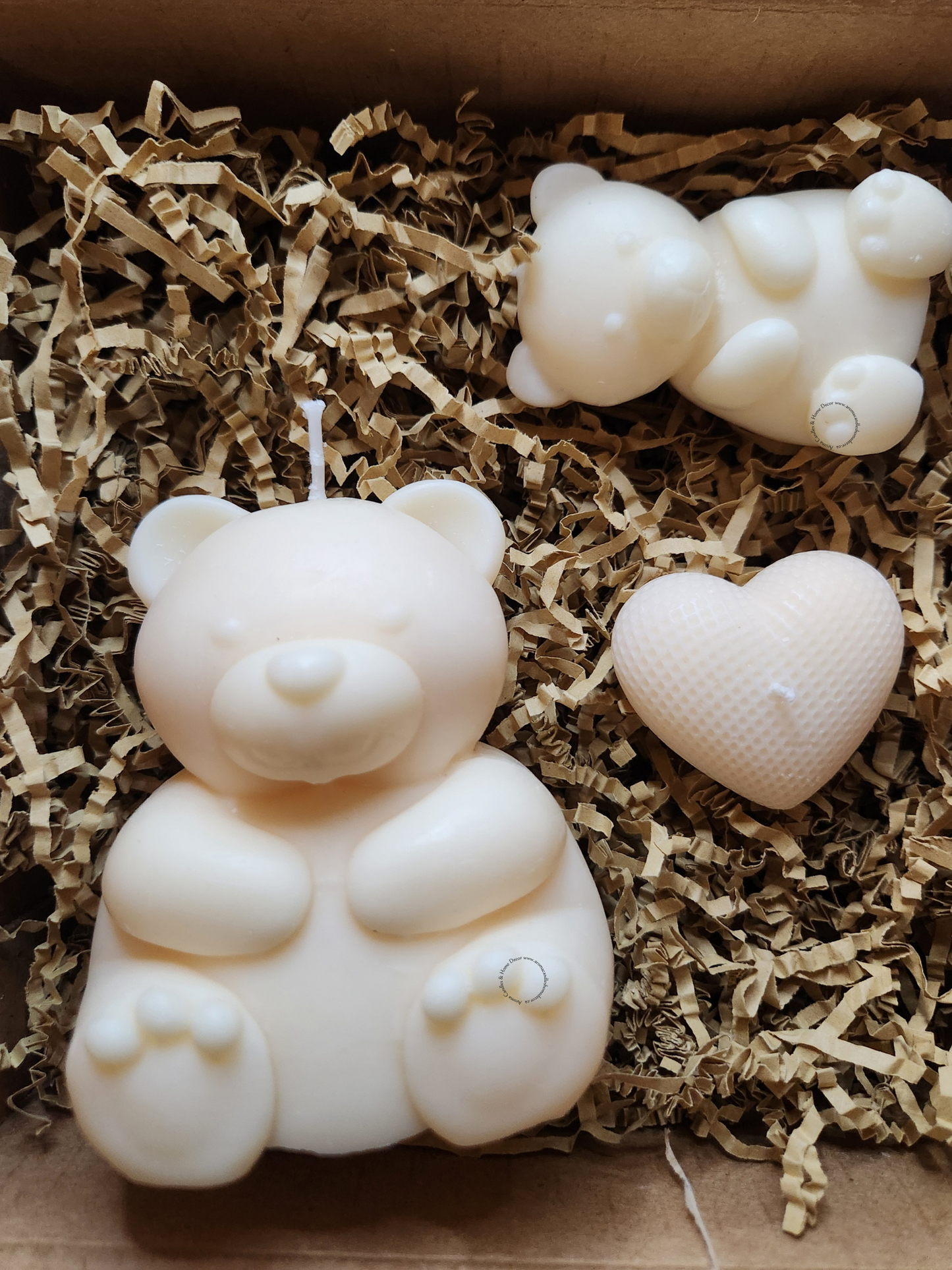 Bougie Combo- Ourson et coeur