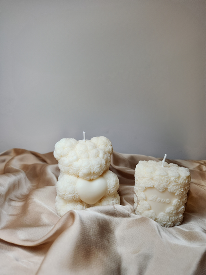 Lot Ourson avec coeur et Gâteau amour