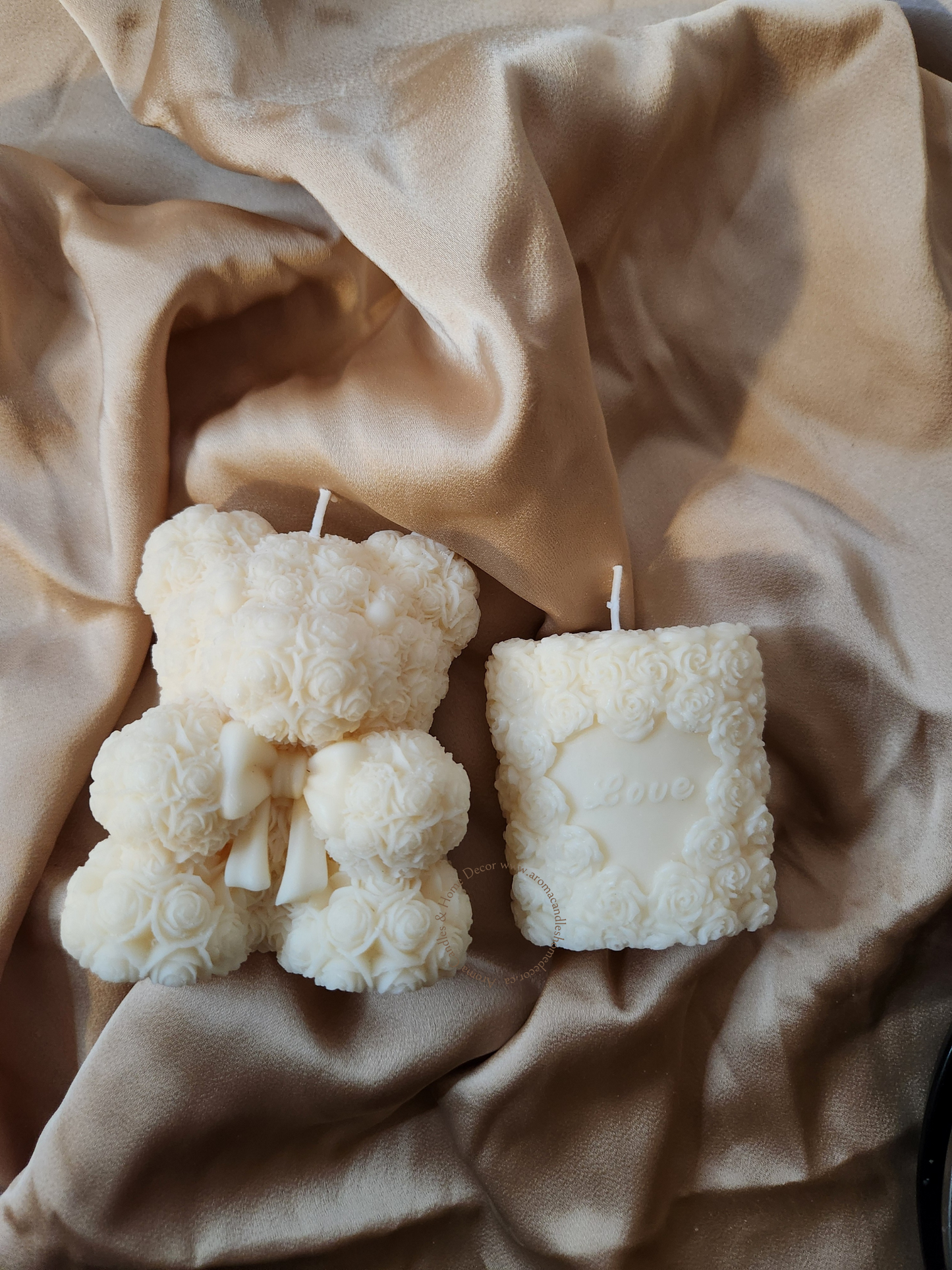 Lot Ourson avec ruban et Gâteau amour
