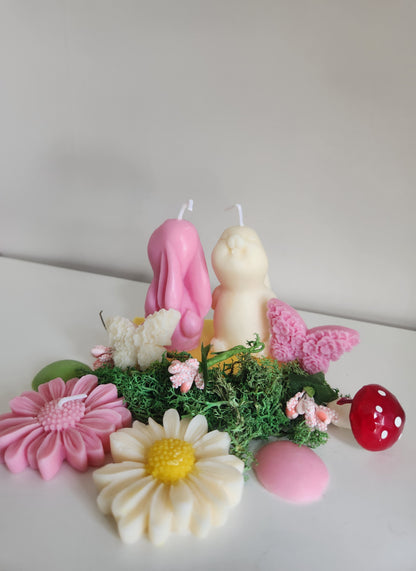 Lot de 2 petits lapins mignons